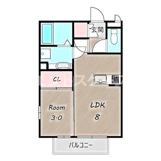 アイリス C【2階】の間取り