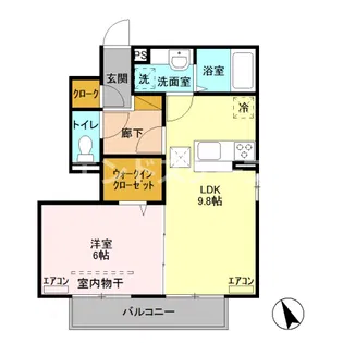 ムーン カーサ Ⅱ【1階】の間取り