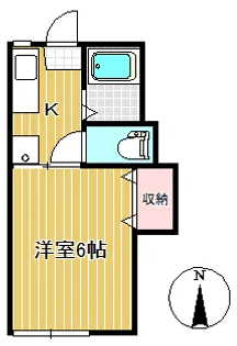 ハイネスA棟【2階】の間取り