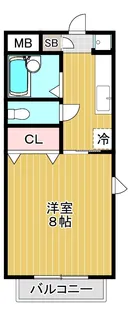 スクウェアハウス【2階】の間取り