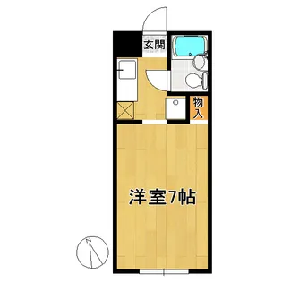 青山コーポⅢ【2階】の間取り