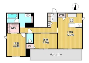 Calmier河原町【1階】の間取り