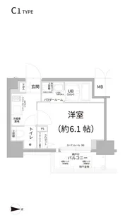エスリード江坂セントラム【3階】の間取り