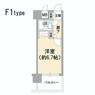 朝日プラザαポート神戸【9階】の間取り