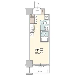 エスリード心斎橋西【7階】の間取り