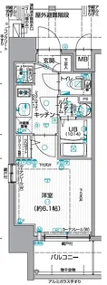 エスリード新大阪グランゲートサウス【609号室】の間取り