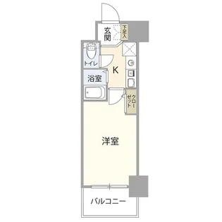 エスリード南森町駅前【504号室】の間取り