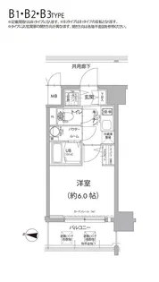エスリード大阪梅田リュクス【4階】の間取り