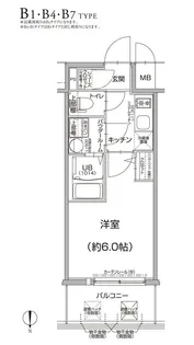 エスリード新大阪グランゲートサウス【505号室】の間取り