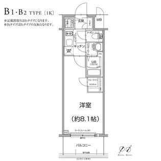 エスリード神戸ハーバーテラス【1110号室】の間取り
