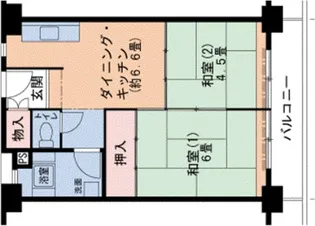 兵庫県神戸市須磨区高倉台4丁目【マンション】の間取り