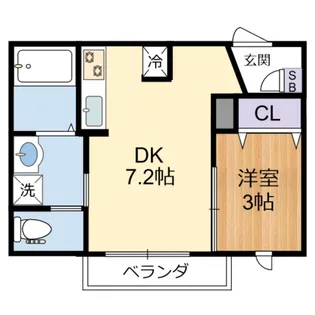 セレッソ東小金井【101号室】の間取り