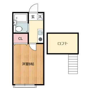 パークプレイス【206号室】の間取り