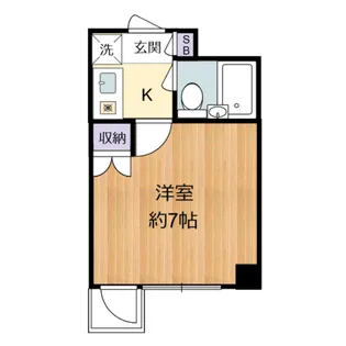 1Kの間取り画像