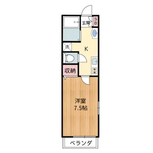 メゾンナルミ【202号室】の間取り