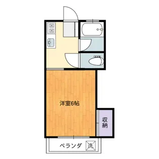 コーポすずき【202号室】の間取り