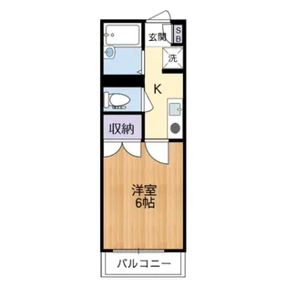 メゾンドポンヌフ【207号室】の間取り