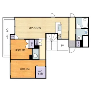 ハニー33【2階】の間取り