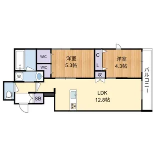 ハニー33【2階】の間取り