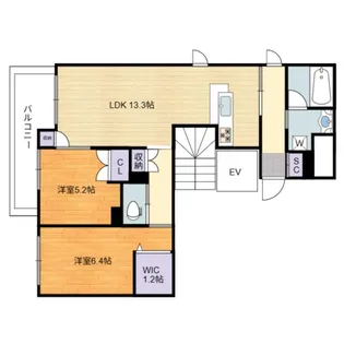 ハニー33【3階】の間取り