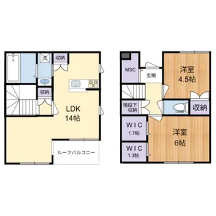 メゾン・ドール・エ・ベール【101号室】の間取り