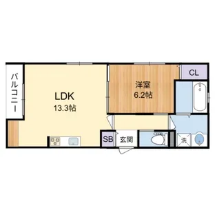 グランテラス楪【1階】の間取り