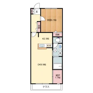 Hardy Maison【103号室】の間取り