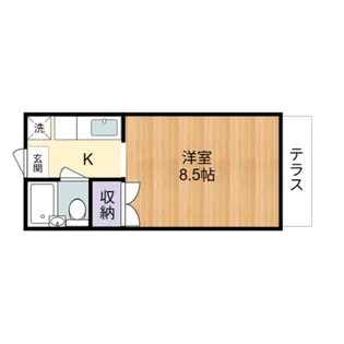 メゾン八葉B【1階】の間取り