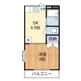 パークサイドハイツ【2階】の間取り