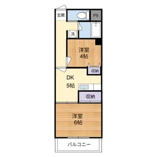 メゾン ド ジョイ大倉【302号室】の間取り