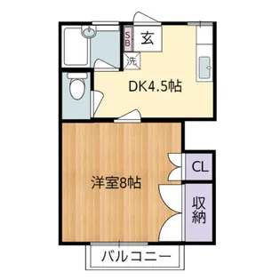 ハイムF【201号室】の間取り