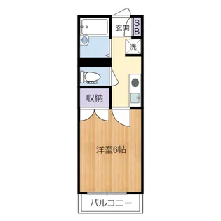 メゾンドポンヌフ【205号室】の間取り