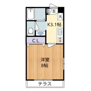 メゾンボヌール【1階】の間取り