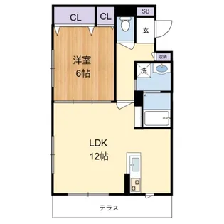 MAISON VERT【103号室】の間取り