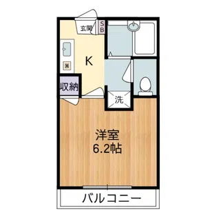 メゾンエソール【201号室】の間取り