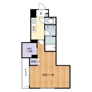 ククイハウス【102号室】の間取り