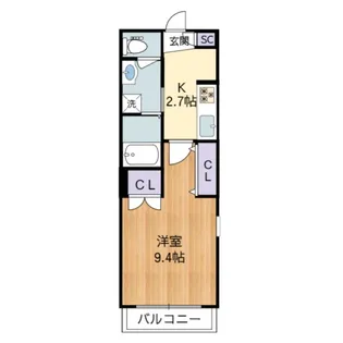 COCORO 2742【301号室】の間取り