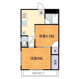 マークンコーポ【203号室】の間取り