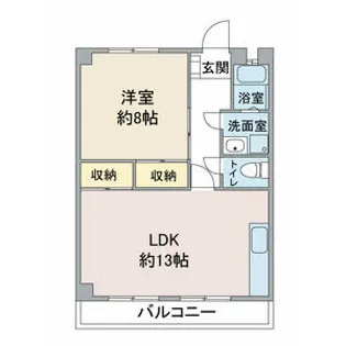 藤本コーポ【1階】の間取り