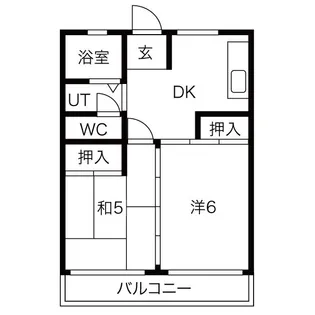 オーシマビル【4階】の間取り