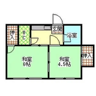 坂井荘【204号室】の間取り