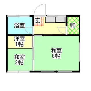 坂井荘【201号室】の間取り