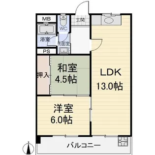 清邦産業ビル【4階】の間取り