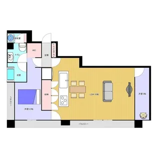 ラ・クール泉【1101号室】の間取り