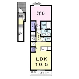 リヴェール【202号室】の間取り