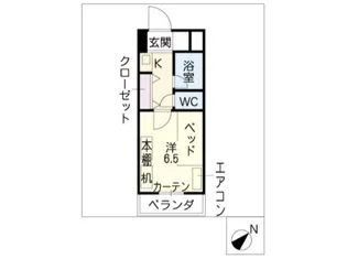 ドーミー東山公園【510号室】の間取り