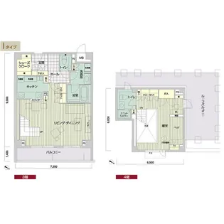 メイビル向陽町【323号室】の間取り