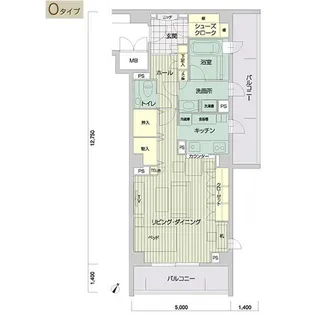 メイビル向陽町【121号室】の間取り