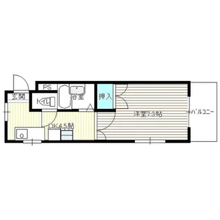 フローラル二瀬【2階】の間取り