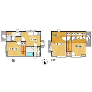 愛知県名古屋市千種区田代町字蝮池上【一戸建】の間取り